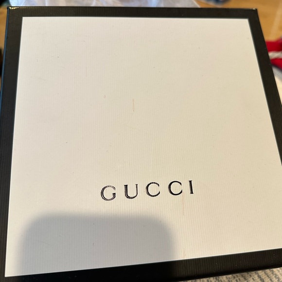 Gucci Red Silk Scarf NWT - Picture 1 of 8